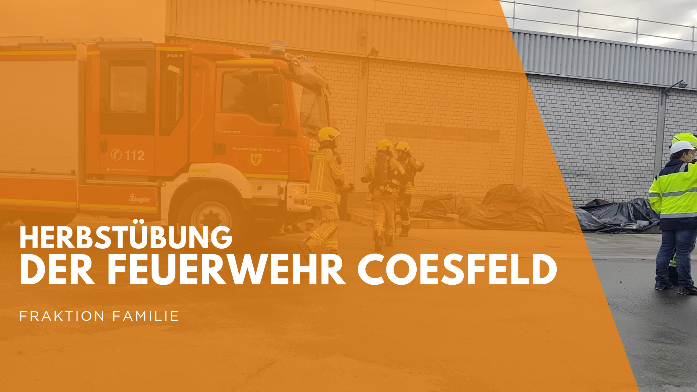 Herbstübung der Feuerwehr Coesfeld